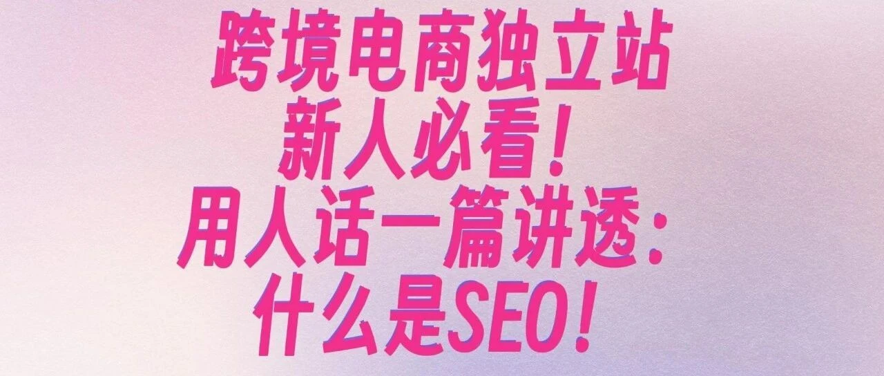 Beginners Must See: Explaining Global Selling SEO in Human Terms, Pure Newbies Can Understand! SEO Guide (5)