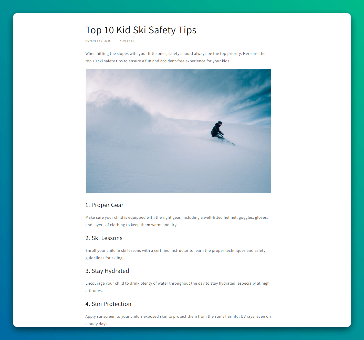 shopify blog screeshot